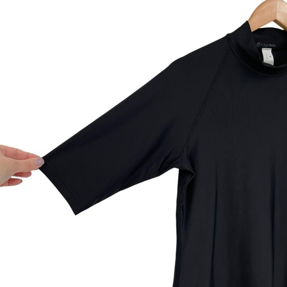Lululemon Waterside UV Protection Short Sleeve Rash Guard Black W2CN9S Women XL - Picture 7 of 10
